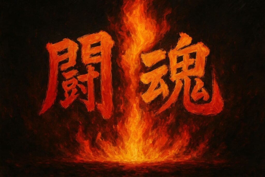 闘魂――それは、決して消えない炎。
アントニオ猪木の情熱と生き様を象徴する油絵調イラスト。